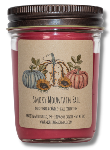 Smoky Mountain Fall - 8 oz Jelly Jar