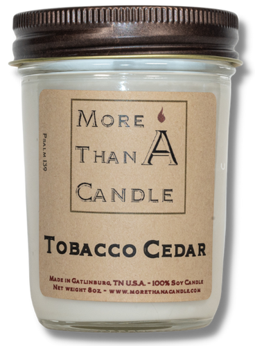 Tobacco Cedar - 8 oz Jelly Jar
